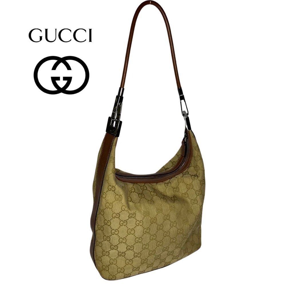 Gucci | Authentic Vintage Signature Monogram Hobo Shoulder Bag Y2K Style